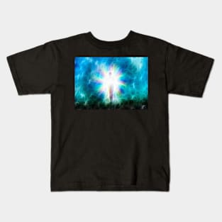 Figure emerges from light Kids T-Shirt